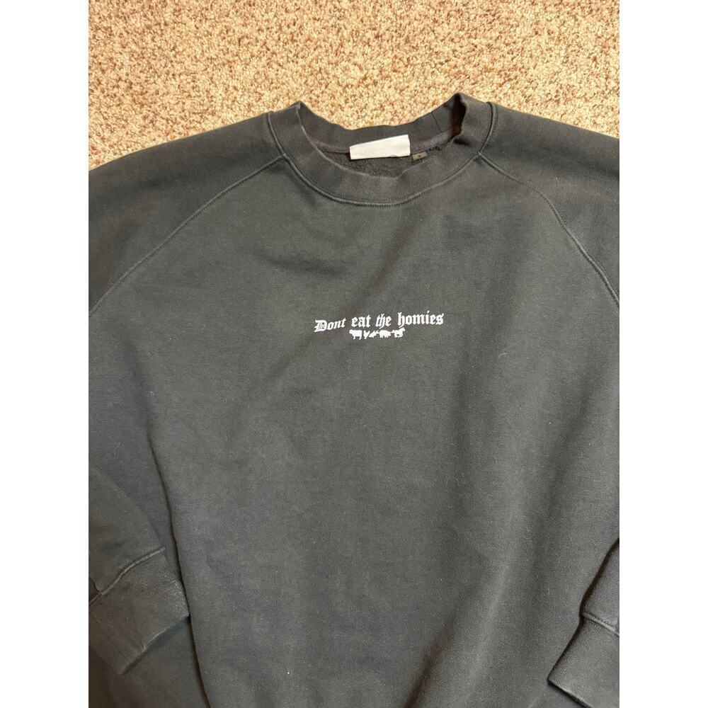 Og "Don't Eat The Homies" Long Sleeve Black Crewneck Sweatshirt, Men's Small — image 8 of 8